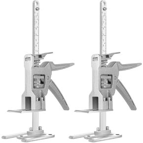 2 Pack of Hand Lifting Jack Tool,15.5 Inch Labor Saving Arm-Hand Lifting Jack tool,2 PCS Bearing Capacity 440 LBS,Labor Saving Arm Jack for Installing Doors,Windows, Cabinets, Tiles, Carpentry,etc.