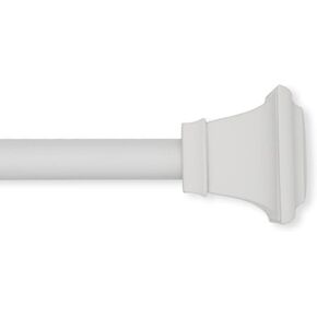 Lumino Square Single Curtain Rod Set, 5/8" Diameter - Starting at $14.99 - (With Multiple Color Options), Curtain Rod, Drapery Rod, Decorative Rod, Décor, Nickel, 30-84" Width