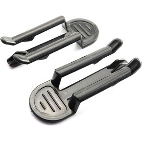 20pcs Black Trash Can Bag Clip Garbage Can Clamp 8x3.2cm for Home and Kitchen