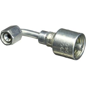 Gates G25179-0404 Female JIC 37 Flare Swivel - 90 Bent Tube (MegaCrimp)