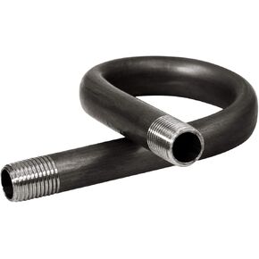 Midline Valve CMQU0014 Pigtail Pipe 1/4 in. MIP Black Steel Angle