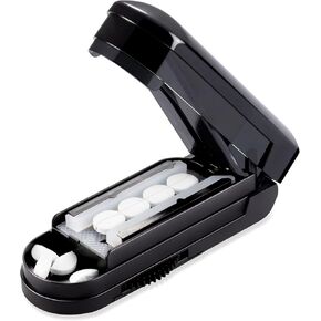 Multiple Pill Splitter,Safety Medicine Slicer Vitamin Divider，Adjustable Pill Cutter Splitter for Small and Tiny Pills with Accurate Pill Alignment