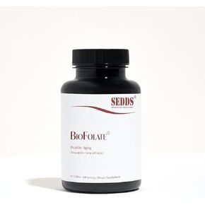 SEDDS® BioFolate (L-Methylfolate) 15 ملغ | 60 حبة | حجم القيمة | الشكل الحيوي لحمض الفوليك | الأمثل والمنشط | غير معدل وراثيًا، خالي من الغلوتين، صنع في الولايات المتحدة الأمريكية | ميثيل الفولات، 5-MTHF