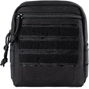 حقائب حزام Dotacty التكتيكية مع مشبك MOLLE قابل للتدوير، EDC Gear Utility Pack، أداة صغيرة، حقيبة حمل واسط للشرطة، إنفاذ القانون، صدرية دورية للعمل، حقيبة ظهر للتخييم والمشي لمسافات طويلة