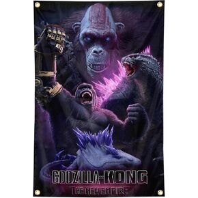 Generic Godzillas X Kong ملصق الإمبراطورية الجديدة ملصق نسيج 2 × 3 قدم ملصق لغرفة الجدار شنقا الفن ديكور غرفة نوم المراهقين كلية النوم ديكور حفلة خلفية الهدايا، أرجواني in Saudi Arabia