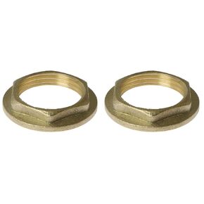3/4 "أنثى موضوع شفة DZS ELEC 2Set 3/4" أنثى موضوع تركيب الأنابيب النحاسية شفة عرافة قفل الجوز للسباكة والجوز فاصل الأنابيب خرطوم قفل الجوز