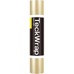 لاصق فينيل لامع لامع من TECKWRAP لقاطع الحرف اليدوية مقاس 1 قدم × 5 قدم، أسود
