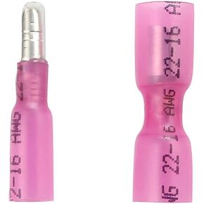 الحرارة يتقلص رصاصة موصلات عدة الإناث والذكور رصاصة بعقب محطات معزولة للماء الكهربائية البحرية تجعيد موصلات السيارات AWG 22-18 100pcs50set in Kuwait