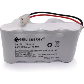7.2V Battery Compatible with Euro Pro Shark XB1918, V1917, V1950, VX3 Cordless Sweeper (3000mAh Ni-MH)
