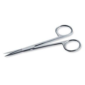 Cole-Parmer Aven Tools 11.014 Precision Scissors, Straight Slim Blade (Stainless Steel)