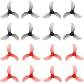 Gemfan 40mm 1608 3-Blade PC Propeller 1mm 1.5mm for RC FPV Freestyle Tinywhoop Drones DIY Parts (1mm)