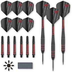 Charger Steel Tip Darts, Precision Balanced, Accurate, and Durable - Perfect for Professional and Recreational Players