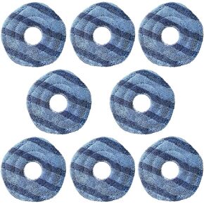 8 Pack Reusable Replacement mop Cloths Compatible with Eufy X10 Pro and eufy X9 Pro Omni Robot Vacuum Cleaner for Efficient Floor Cleaning