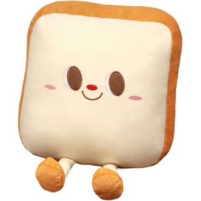 Hamburg toast Bread Plush Toy,Fun Food Plush Pillow,Cute Food Stuffed Animal Toy, Room Decor Holiday Birthday Gift for Kids Boys Girls (chicken legs)