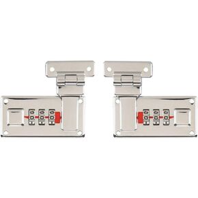 2pcs Tool Box Hasp, Luggage Combination Lock, Briefcases Replacement Accessories,3 Digit Combination Lock (Silver) in Saudi Arabia