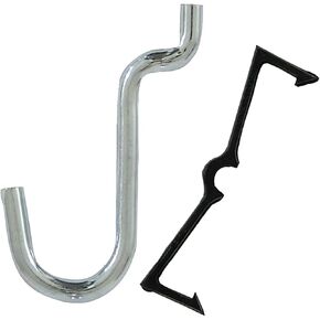 CRAWFORD PROD DIV OF JARDEN SAFETY, 1/8-Inch, 18150 1/2 Curve Peg Hook, 8-Pack, Color