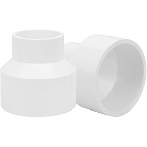 15Pack 1" x 3/4" PVC DWV Reducer Coupling Adapter (Socket x Socket) Schedule 40 PVC DWV Slip Reducing Coupling Pipe Fittings, PVC Increaser/Reducer Coupling for Home Sewer Plumbing