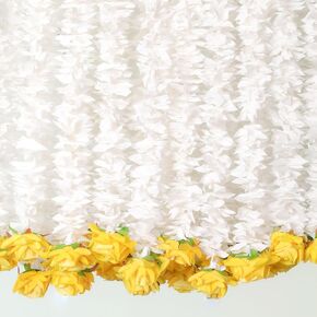 THE ART BOX 2 feet Artificial Hanging Flowers Red Vine Silk Garland for Wedding, Diwali Decoration Floral Arch Party Garden Home Decor (2 Pc)