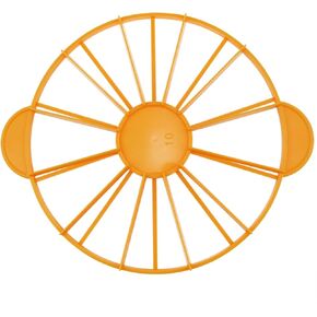 Cake Portion Marker Cake Divider Cutter 10/12 Piece Round Cake Cutter Slicer with Handle Pastry Baking Tool for 26.8cm/10.6in Diameter Yellow