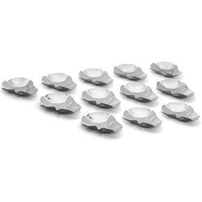 Outset Grillable Shells, Ceramic Oyster Shells, Set of 12 Shells For Grilling, Baking and Serving