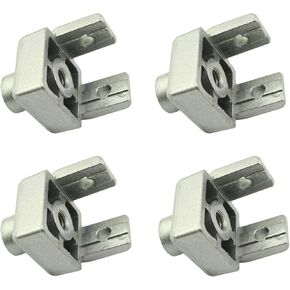 4PCS Aluminum Profile Universal Caster Foot Cup Fixing Seat 3030 M8 Ground Foot Connector Used for Fixing Foot Cups or Wheels on Aluminum Profile Groove Surface