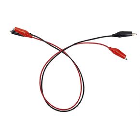 12-AL-AL-2-10 Connector Cord Alligator Clips 12" length. One each red & black per pair. Pack of 10 pair.