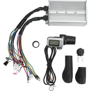 SUNGOOYUE Electric Controller Kit, 36V 48V 1500W Motor Brushless Controller with LCD Display and Speed Control Throttle Grip for Electric