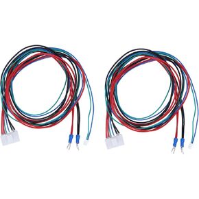 2Pcs Heated Bed Cable 3D Printer Upgraded Hot Bed Line Wire for A8 A6 A8 PLUS E16 3D Printer Part Accessories 90cm