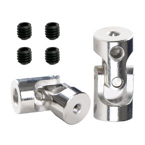 Aopin 5mm to 8mm Rotatable Universal Joint Coupling Shaft Stepper Motor, Length 35mm / 1.38", Coupler Connector with Screw for 3D Printer, RC Robot, Car Boat Shaft, DIY Encoder, CNC Machine 2 Pcs