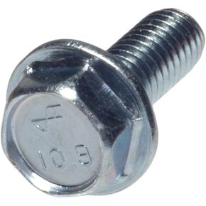 The Hillman Group 59711 M6-1.0 x 16 Hex Flange Head License Plate Screw, 15-Pack