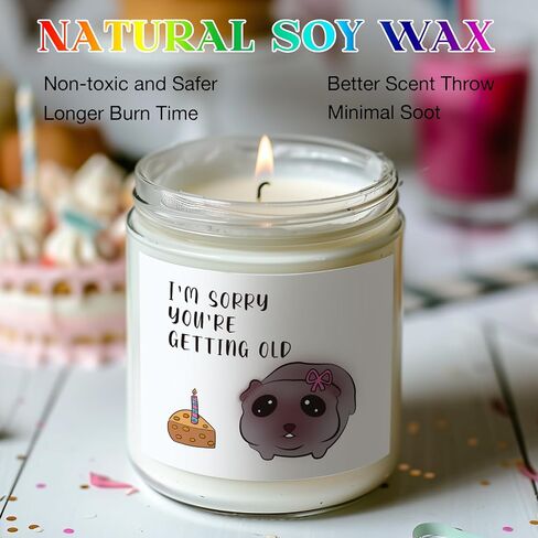 Funny Birthday Gifts for Women - Sister Birthday Gifts - Best Friend Birthday Gifts - Natural Soy Wax Scented Candles in Saudi Arabia