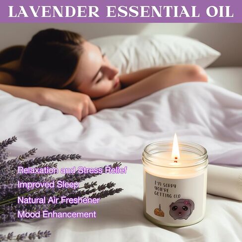 Funny Birthday Gifts for Women - Sister Birthday Gifts - Best Friend Birthday Gifts - Natural Soy Wax Scented Candles in Saudi Arabia