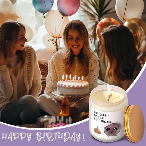 Funny Birthday Gifts for Women - Sister Birthday Gifts - Best Friend Birthday Gifts - Natural Soy Wax Scented Candles in Saudi Arabia