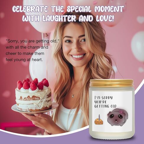 Funny Birthday Gifts for Women - Sister Birthday Gifts - Best Friend Birthday Gifts - Natural Soy Wax Scented Candles in Saudi Arabia
