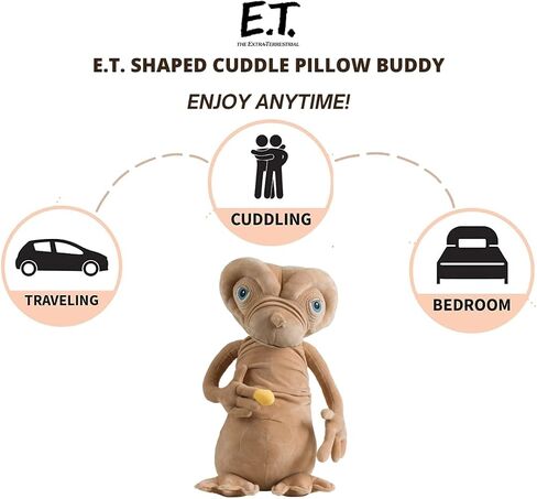 Franco E.T. The Extra-Terrestrial Super Soft Plush 17 inch Cuddle Pillow Buddy, One Size in Saudi Arabia