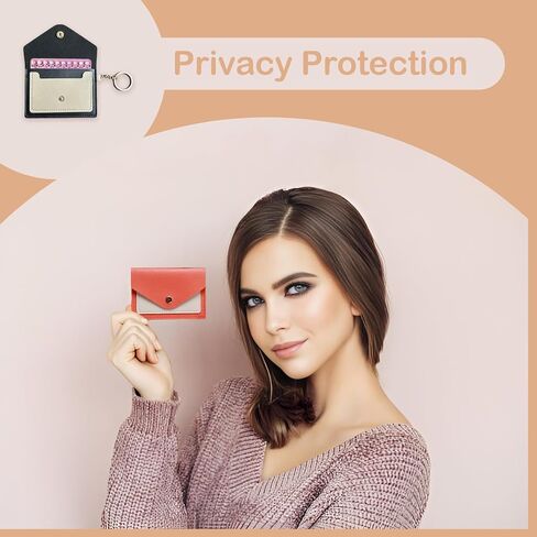 3 عبوات حامل حبوب منع الحمل لطيف مقاس 4.3 × 3 بوصة حامل حبوب صغير لمحفظة من جلد البولي يوريثان، حزمة كم حبوب منع الحمل مع حلقة مفاتيح (وردي، أسود، برتقالي) in Kuwait