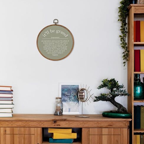 ksdut الأيرلندية نعمة جدار الفن الديكور - التأكيدات الإيجابية النسيج جدار الفن قماش الإطار شنقا المطبوعات، اقتباس ملهمة سوف يكون كبير جولة جدار الفن لديكورات المكاتب المنزلية 8 "x8" in Kuwait