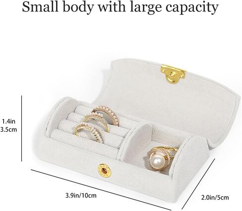 Mini Earring Jewelry Travel Case, Portable Traveling Jewelry Organizer Storage Case, Cute Small Jewelry Organizer Box, Jewelry Storage Holder for Womens Girls Rings Earrings Necklaces (Pink) in Kuwait