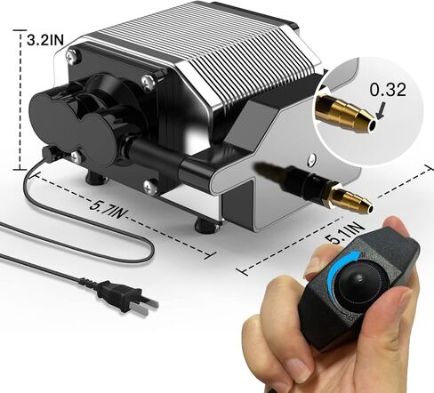 BROVR Air Assist, Air Pump for Most of Laser Cutter and Engraver,Air Assist Pump Kit with Adjustable 30L/Min,for CNC Cutting and Laser Engraving,Remove Smoke in Kuwait
