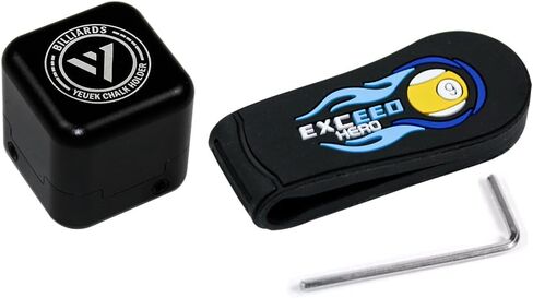Pool Cue Square Chalk Holder Portable Cue Chalk Holder with Silicone Clip for Chalk Billiard Cue Snooker Accessory in Saudi Arabia