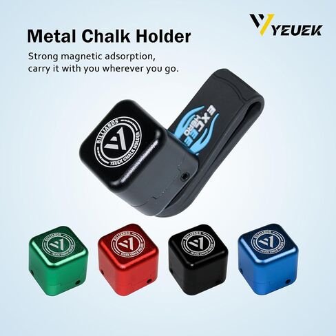 Pool Cue Square Chalk Holder Portable Cue Chalk Holder with Silicone Clip for Chalk Billiard Cue Snooker Accessory in Saudi Arabia