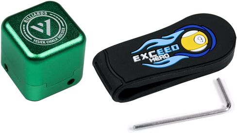 Pool Cue Square Chalk Holder Portable Cue Chalk Holder with Silicone Clip for Chalk Billiard Cue Snooker Accessory in Saudi Arabia