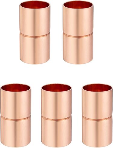 Straight Coupling Copper Fittings 1/4 inch Copper Pipe Welding Joint Connector Adapter For HVAC Air Conditioning in Saudi Arabia