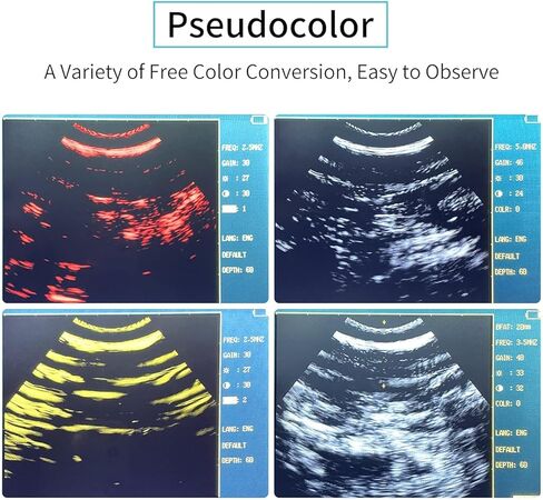 ماسح ضوئي بالموجات فوق الصوتية البيطرية للبقر، مع مسبار قطاع ميكانيكي مقاوم للماء 3.5 ميجا هرتز للكلاب والقطط والأغنام والخيول، وشاشة عرض LCD ملونة مقاومة للماء مقاس 5.6 بوصة in Kuwait