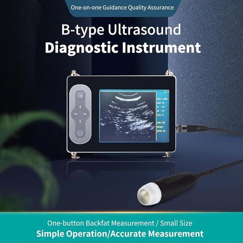 ماسح ضوئي بالموجات فوق الصوتية البيطرية للبقر، مع مسبار قطاع ميكانيكي مقاوم للماء 3.5 ميجا هرتز للكلاب والقطط والأغنام والخيول، وشاشة عرض LCD ملونة مقاومة للماء مقاس 5.6 بوصة in Kuwait
