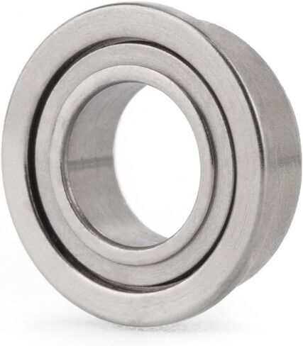XIKE 10 Pcs MF74ZZ Flanged Bearings 4x7x2.5mm, Double Metal Shield and Pre-Lubricated, Chrome Steel Deep Groove Ball Bearing. in Saudi Arabia