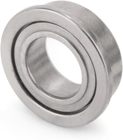 XIKE 10 Pcs MF74ZZ Flanged Bearings 4x7x2.5mm, Double Metal Shield and Pre-Lubricated, Chrome Steel Deep Groove Ball Bearing. in Saudi Arabia