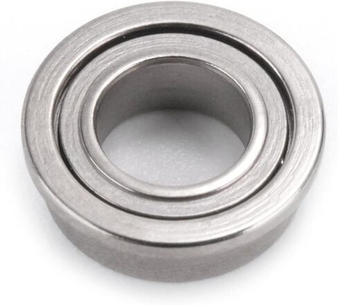 XIKE 10 Pcs MF74ZZ Flanged Bearings 4x7x2.5mm, Double Metal Shield and Pre-Lubricated, Chrome Steel Deep Groove Ball Bearing. in Saudi Arabia