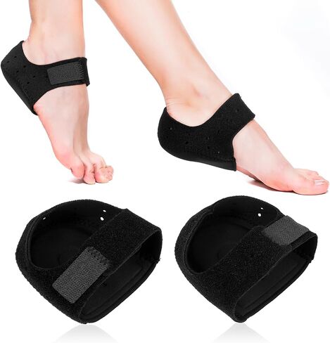 Heel Cushions for Heel Pain Relief, Heel Protectors, Heel Spur Relief Products, Heel Cup Cure for Plantar Fasciitis, Heel Supports for Heel Pain Relief (1 Pair - Large) in Saudi Arabia