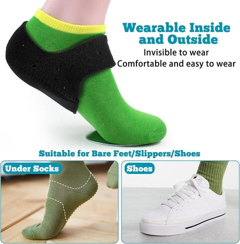 Heel Cushions for Heel Pain Relief, Heel Protectors, Heel Spur Relief Products, Heel Cup Cure for Plantar Fasciitis, Heel Supports for Heel Pain Relief (1 Pair - Large) in Saudi Arabia